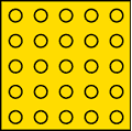 点状の視覚障害者誘導用ブロックの画像