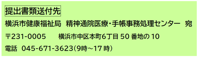 提出書類送付先