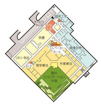 地下1階フロアマップ