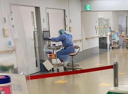 感染症病棟の様子の画像