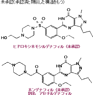 未批准的羟基苯基甲酯和洪德纳菲尔又名乙酰胺的结构式