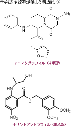未批准的氨基酸酯和基桑特安拉菲尔的结构式