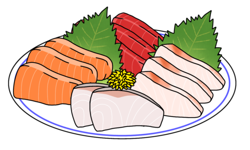 刺身のイラスト