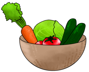 かごに入った野菜