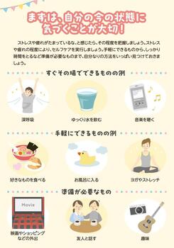 子育て中のパパ・ママのセルフケアのパンプレット2ページ目
