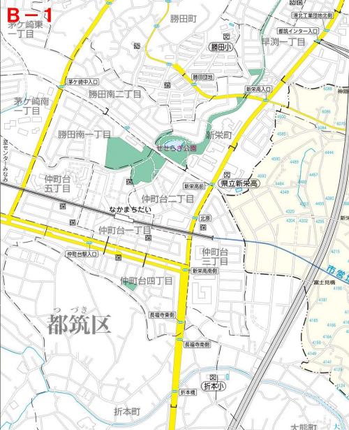 고호쿠구 공원 맵 B-1