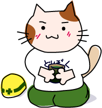 港北土木のキャラクター「どぼくねこ」