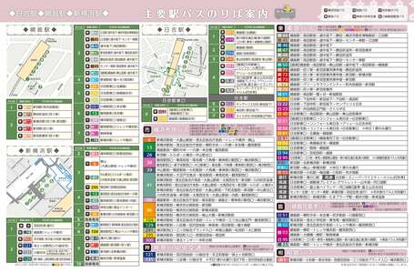 Image of major station bus stop guide