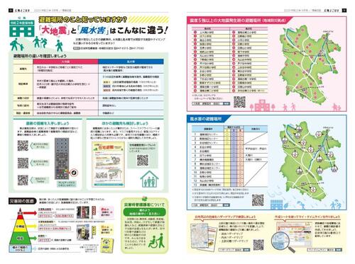 Image of public information Yokohama September, 2020 issue disaster prevention special feature surface