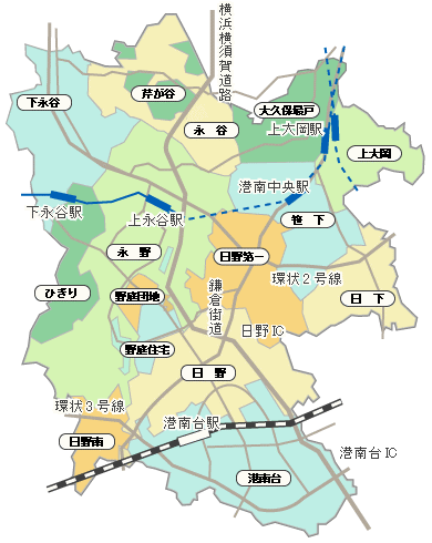 Plan map by district