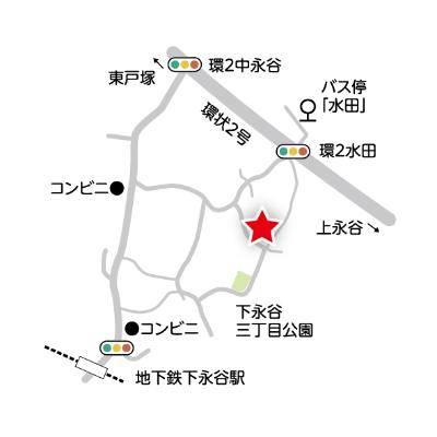 Bản đồ khu vực Trung tâm Chăm sóc Cộng đồng Shimonagatani