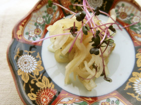 Ensalada fresca del daikon