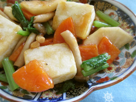 Củ cải xào đậu phụ takaya sốt chua ngọt