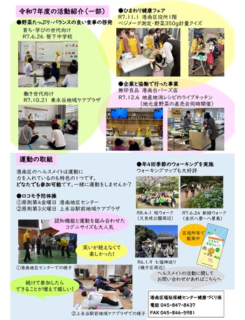 ヘルスメイト通信vol4裏面