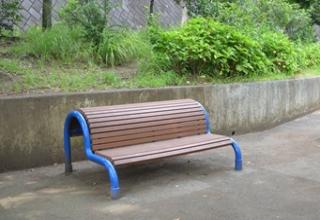 It has a slightly different shape than ordinary playground equipment and benches.