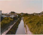 Barrio de Río de Hino Hinobashi los alcances superiores alrededor de 1981