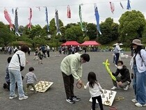 たくさんの鯉のぼりは日野地区の風物詩！