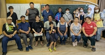 木本会長（前列右から３人目）を囲んだ集合写真。第二自治会の強い団結力を感じた一日でした！