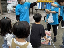 ゲームコーナーの子どもたちの真剣な様子