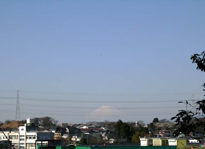 從下永谷1丁目看的富士山