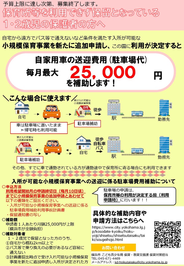 駐車場補助チラシ