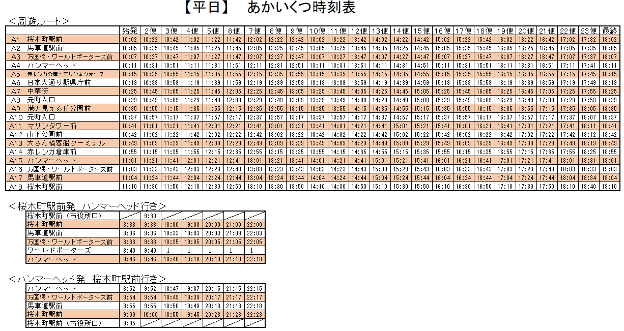 時刻表