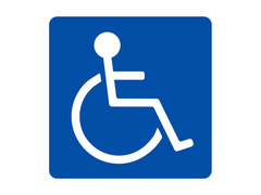 Pictograma de cadeira de rodas
