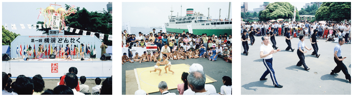 過去の横浜どんたく開催の様子