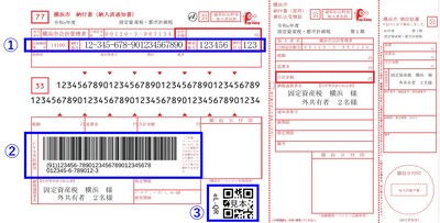 納付書のイメージ