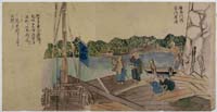 神奈川内宮河岸ノ図