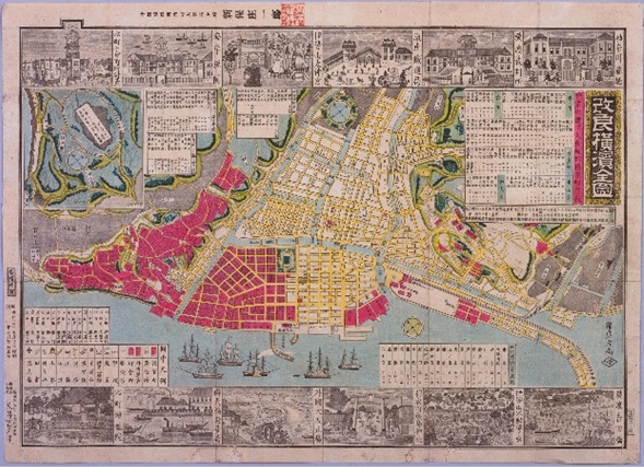 「改良横浜全図」の画像