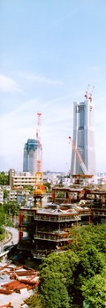 Chuo-toshokan under construction