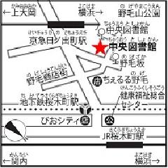 Map to Chuo-toshokan