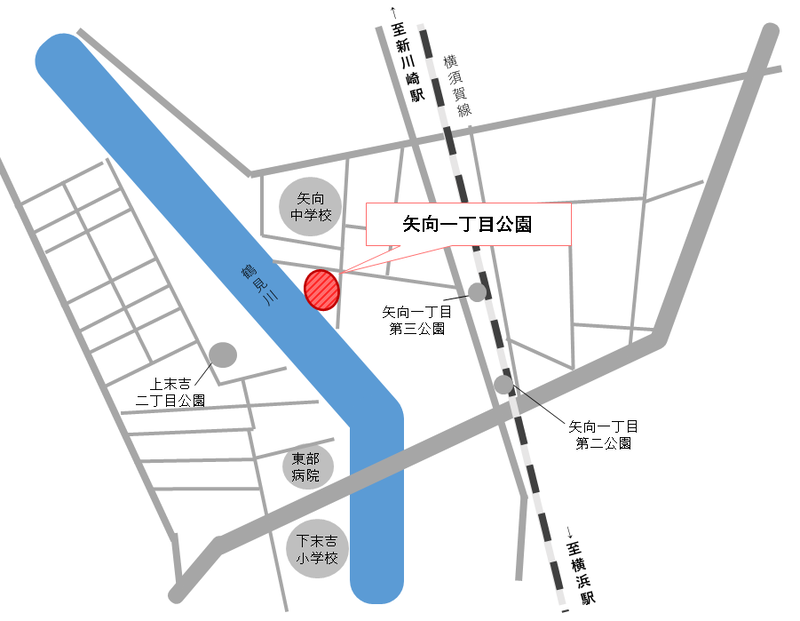 Hiển thị bản đồ gần ga Yako.