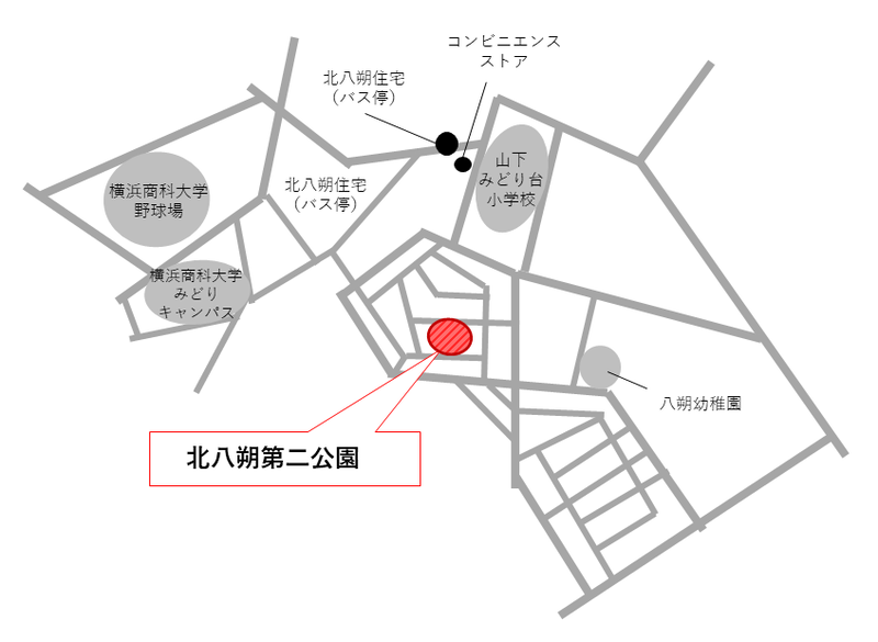 A map of the area near Kita Hassaku Station is displayed.