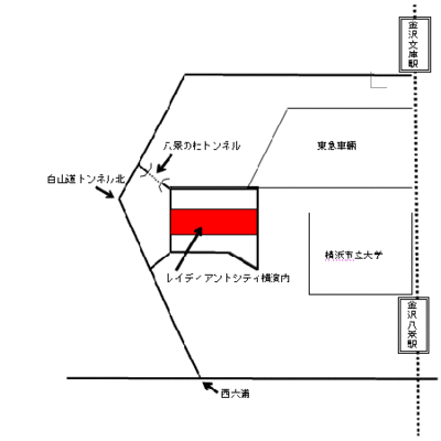 Hiển thị bản đồ gần Ga Hakkeinishi.
