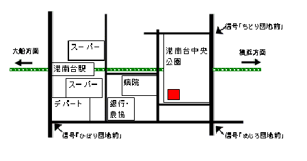 Hiển thị bản đồ gần ga Konandai.