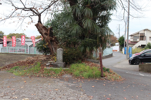 2017年拍攝古跡"硯台松樹"隔壁的堅牢的地神塔