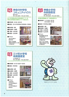 Mapa de facilidade lendo página 5 na Custódia de Kanagawa