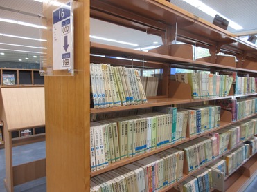 大活字本の棚の写真