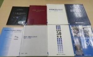社史が並んでいる写真