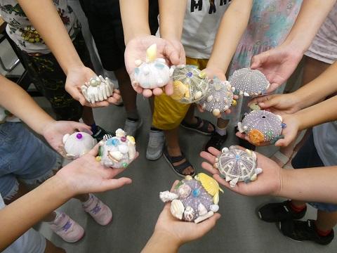 完成したウニランプ