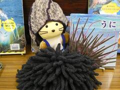 ウニ帽子に入るうさぽん