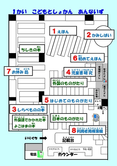 O mapa de guia de primeiro-chão