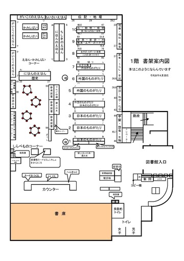 1階書架案内図