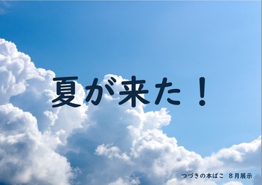 8月展示　夏が来た！