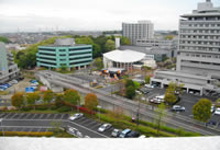 都筑区役所屋上から北西方向の画像