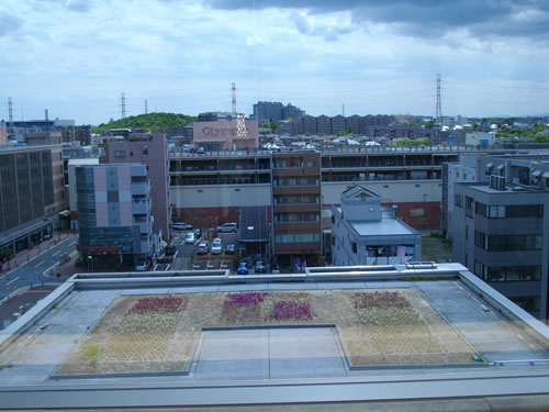 都筑区役所屋上から南西方向の画像