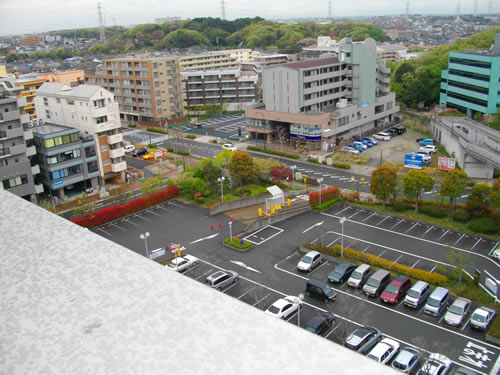都筑区役所屋上から西方向の画像