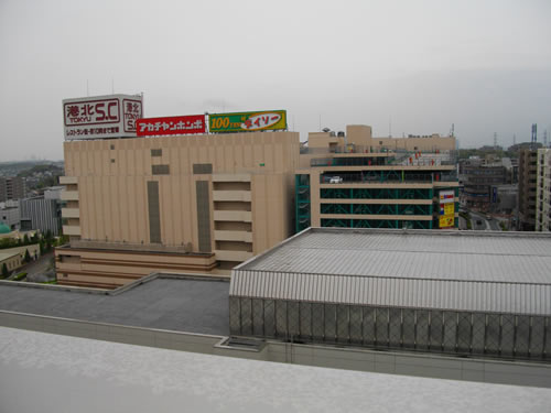 都筑区役所屋上から東方向の画像